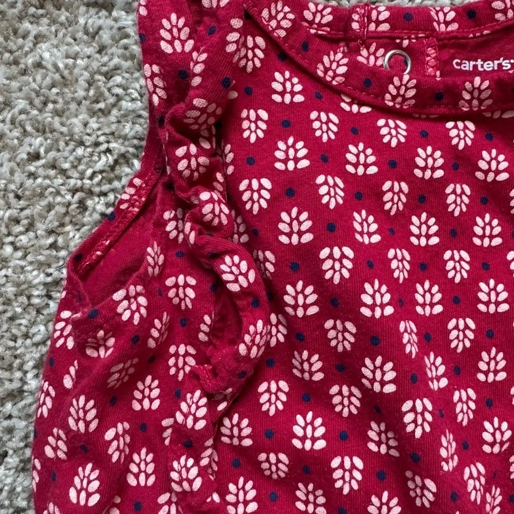 Carter's Red Jumpsuit Playful Polka Dot Design
